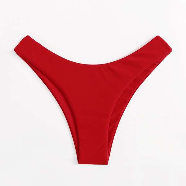

High Cut Bikini Panty, Red
