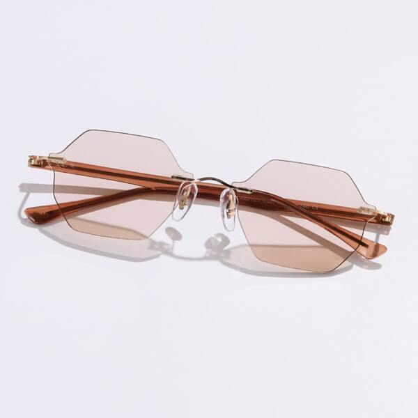

Tinted Lens Rimless Sunglasses