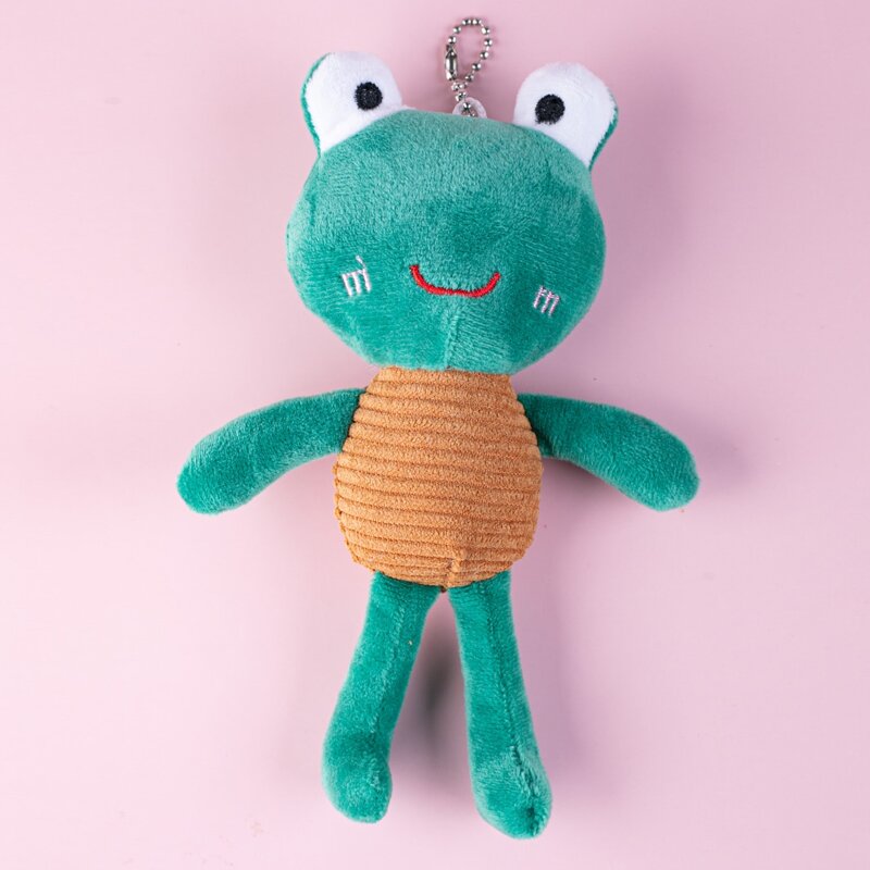 

1pc Cartoon Frog Keychain, Green