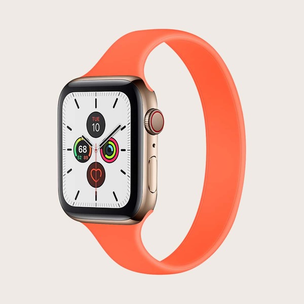 

Эластичный силиконовый ремешок для Apple Watch, Оранжевый