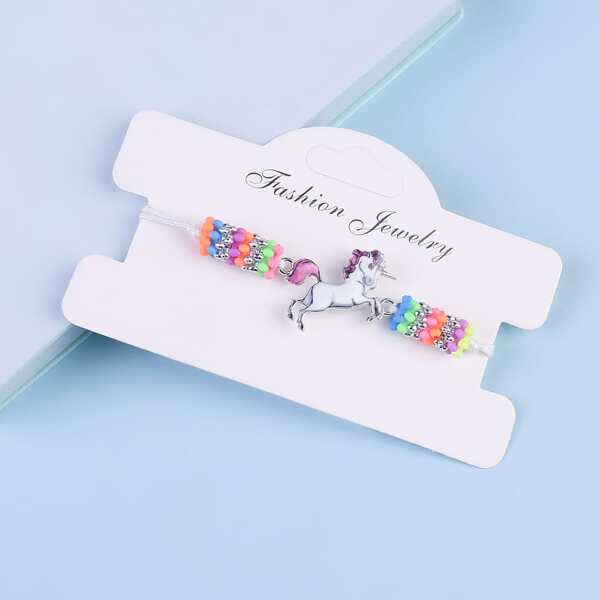 

Toddler Girls Unicorn Decor Bracelet, White