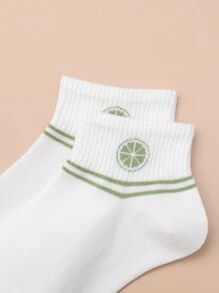 5pairs Striped Ankle Socks - Multicolor - View 4