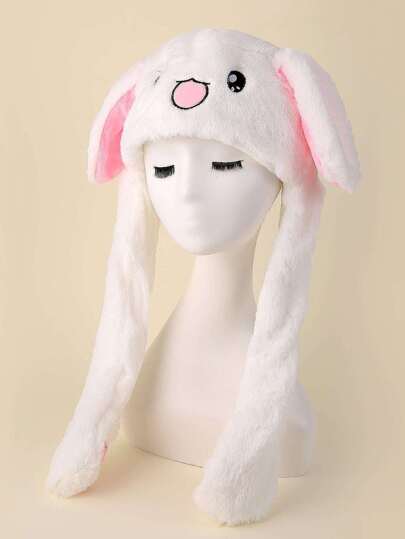 fluffy bunny hat