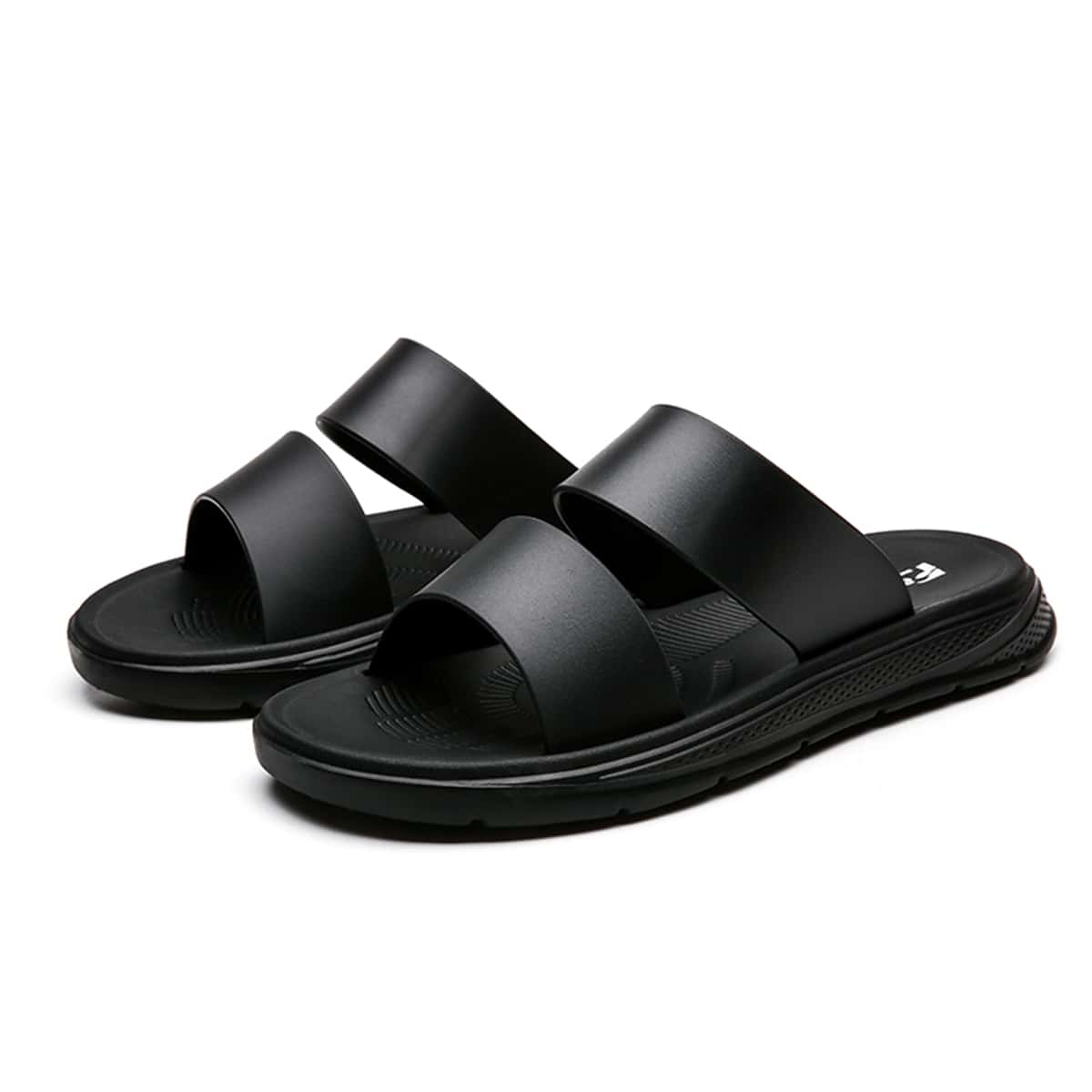 

Guys Double Band Slides, Black
