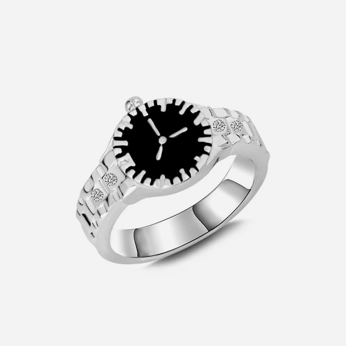 

Watch Design Ring, Silver