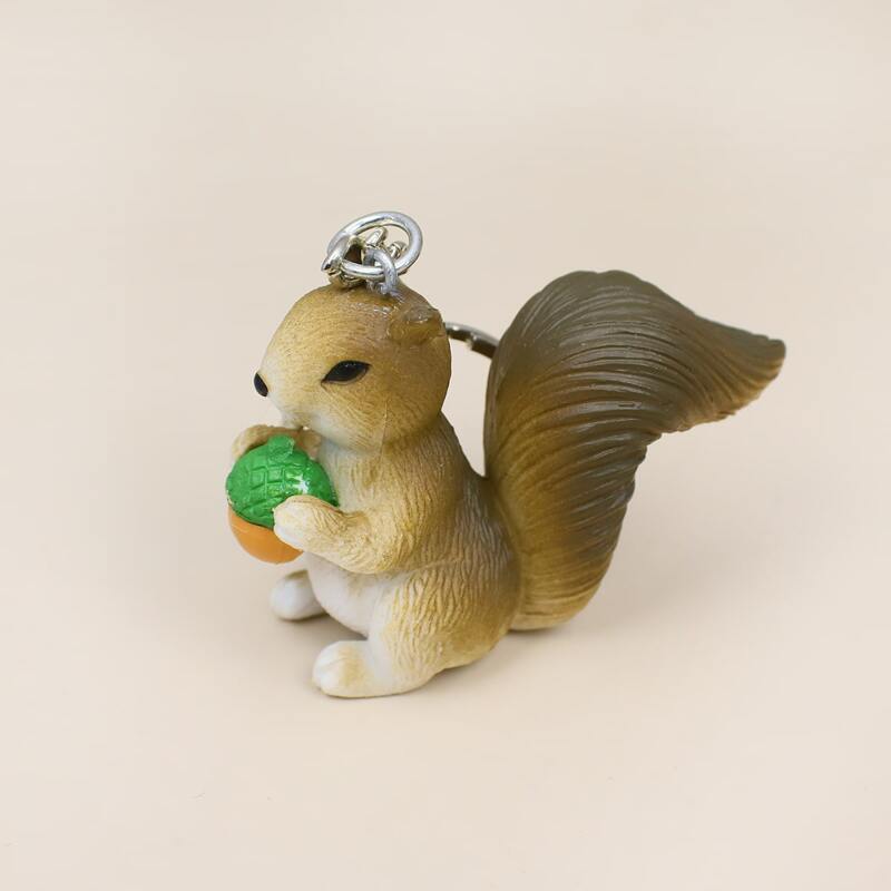 

Cartoon Squirrel Charm Keychain, Brown