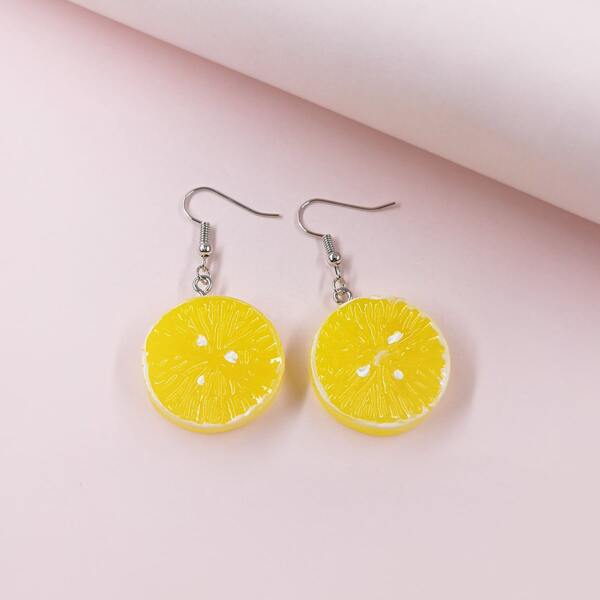 

Fruit Drop Earrings, Yellow