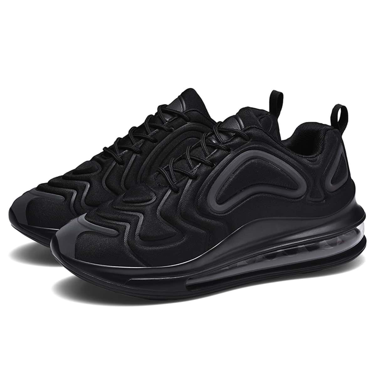

Guys Lace-up Front Running Sneakers, Black