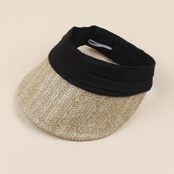

Simple Reversible Visor Hat, Black