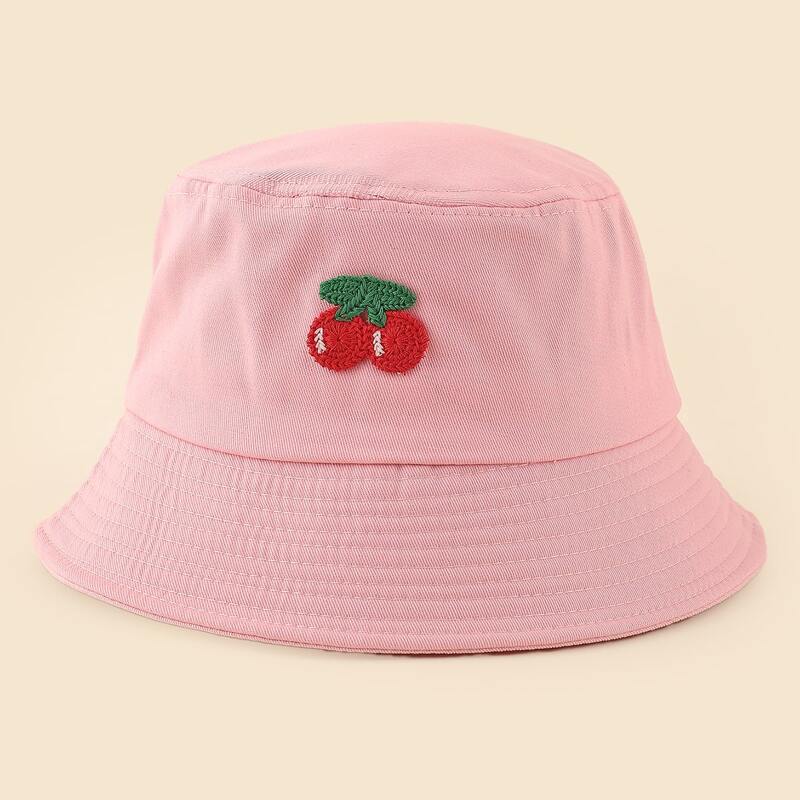 

Fruit Patched Bucket Hat, Pink