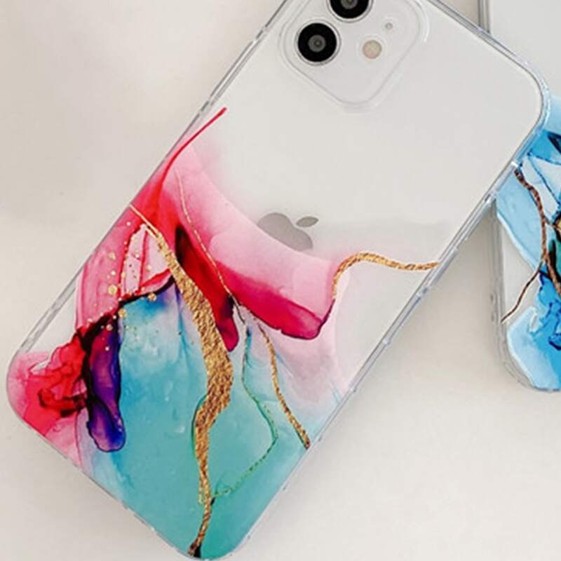 

Marble Graphic iPhone Case, Multicolor