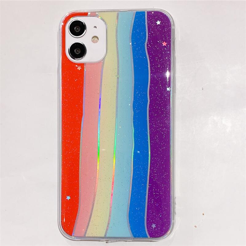 

Rainbow Print iPhone Case, Multicolor