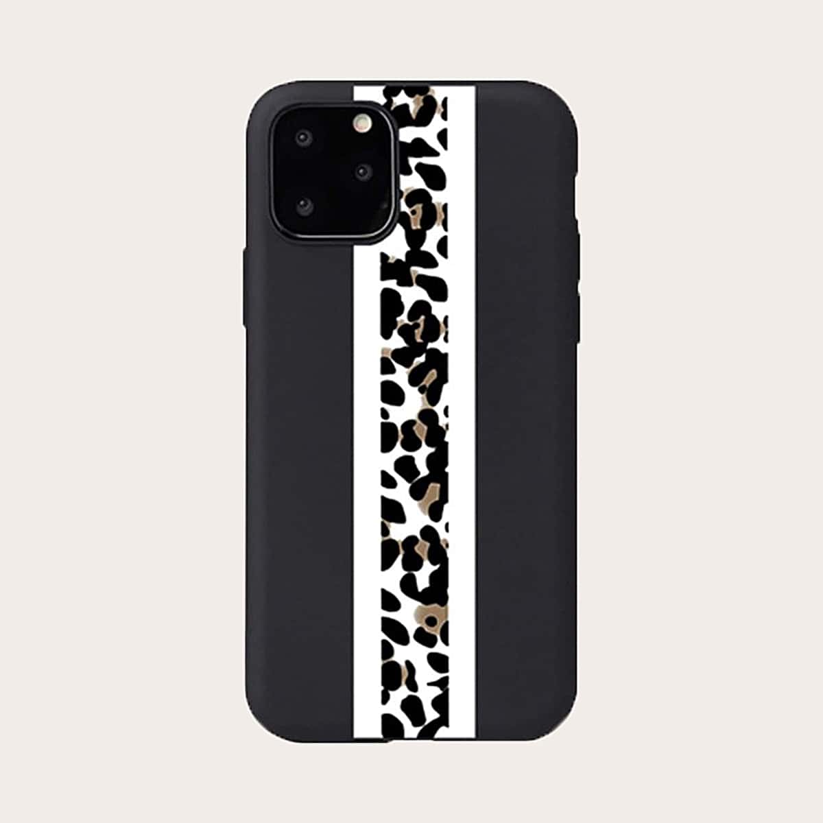 

Leopard iPhone Case, Black