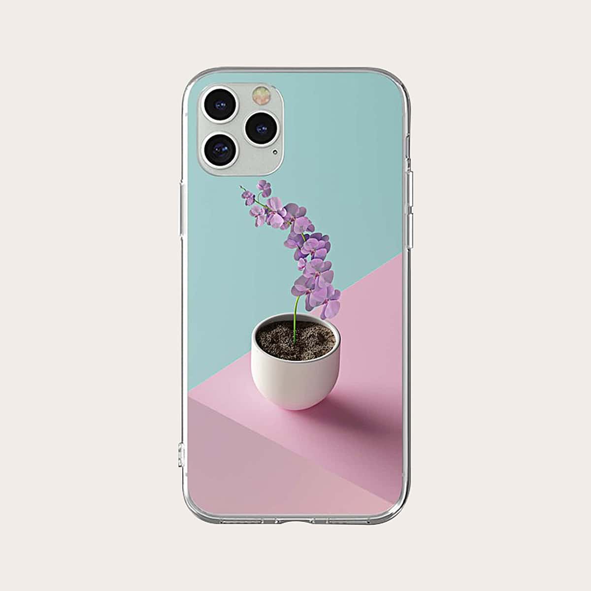 

Floral Colorblock iPhone Case, Multicolor