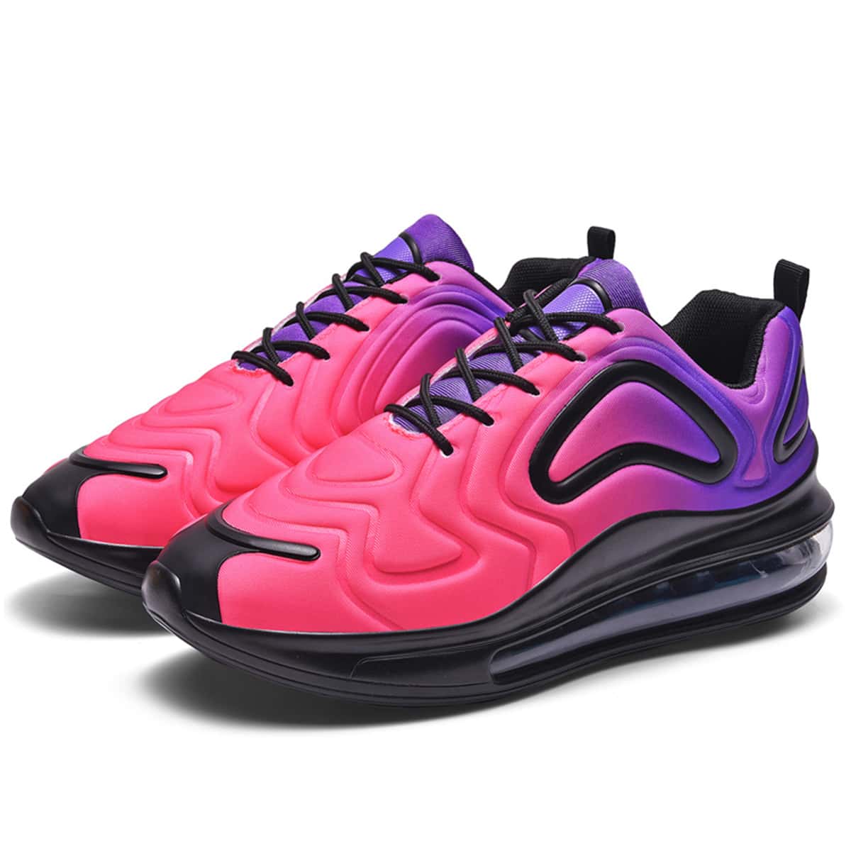 

Guys Colorblock Lace-up Running Sneakers, Pink