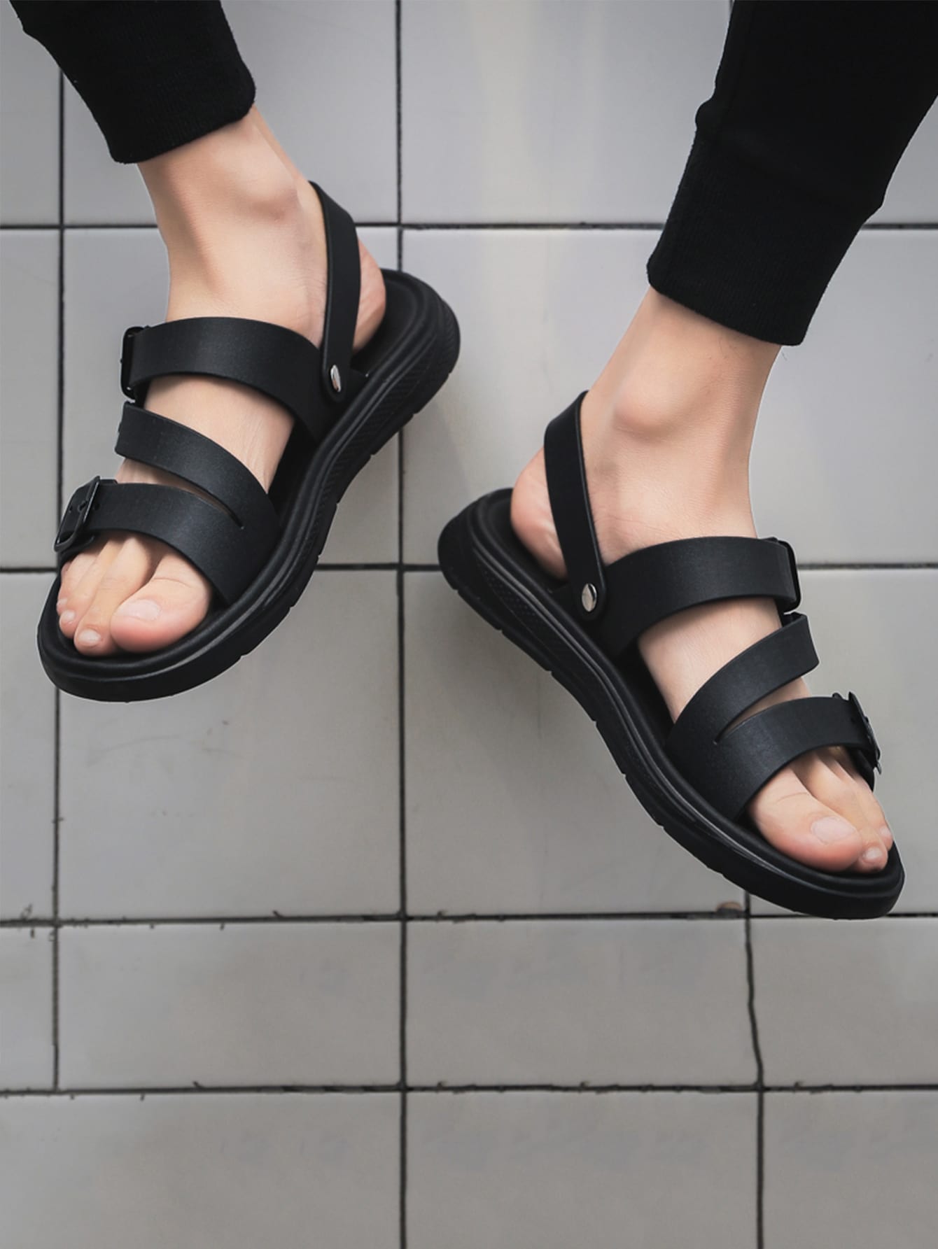 shein buckle sandals - OFF-64% \u003eFree 