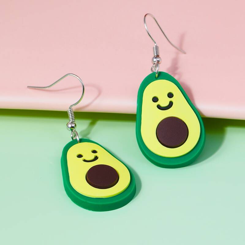 

Avocado Drop Earrings, Green