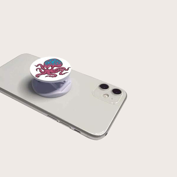 

Octopus Print Pop-Out Phone Grip, Multicolor