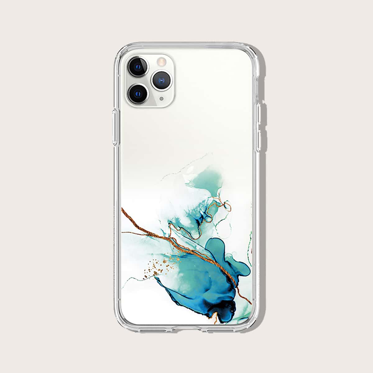 

Marble Graphic iPhone Case, Blue