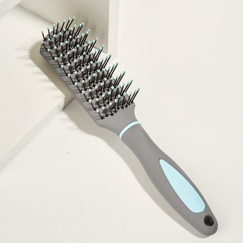 

Color Block Hair Comb, Blue