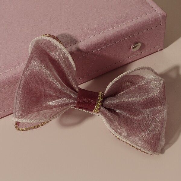 

Girls Bow Knot Decor Hair Clip, Multicolor