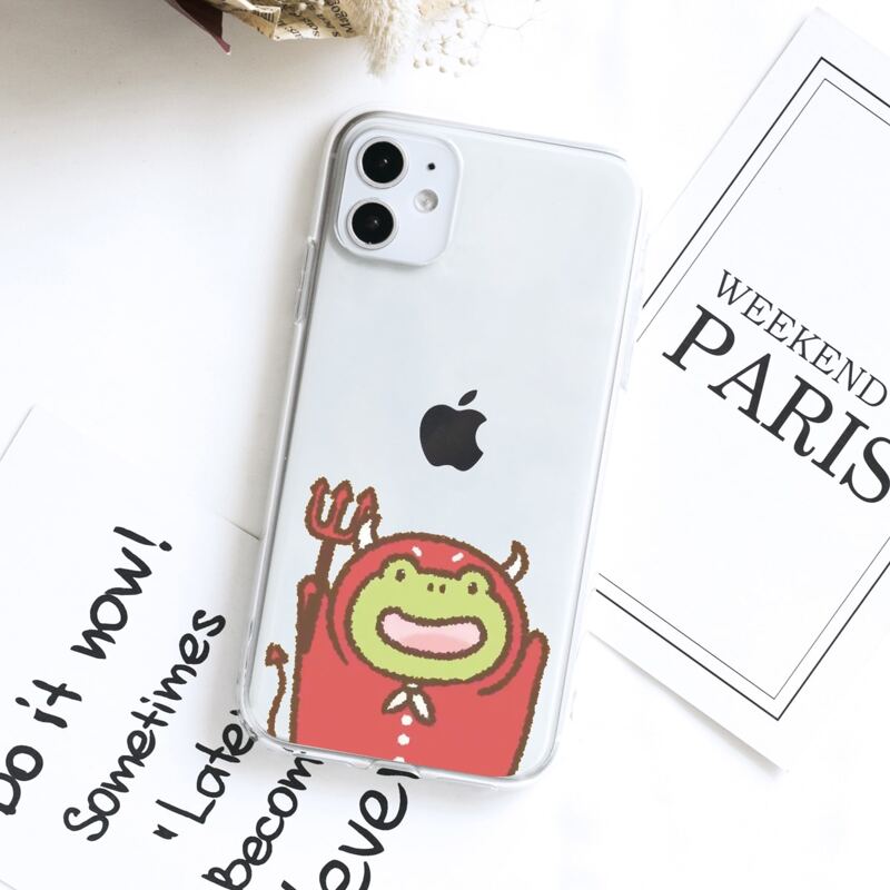 

Cartoon Frog iPhone Case, Multicolor