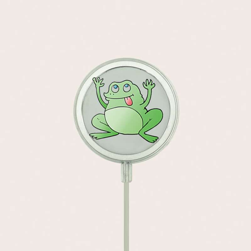 

Frog Print Clear Magsafe Case, Multicolor