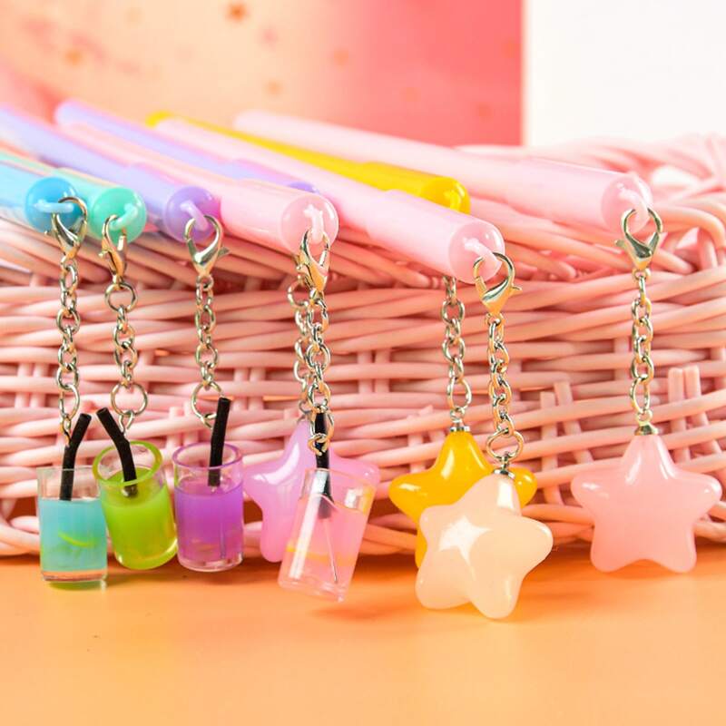 

1pc Random Star & Flower Decor Gel Pen, Multicolor