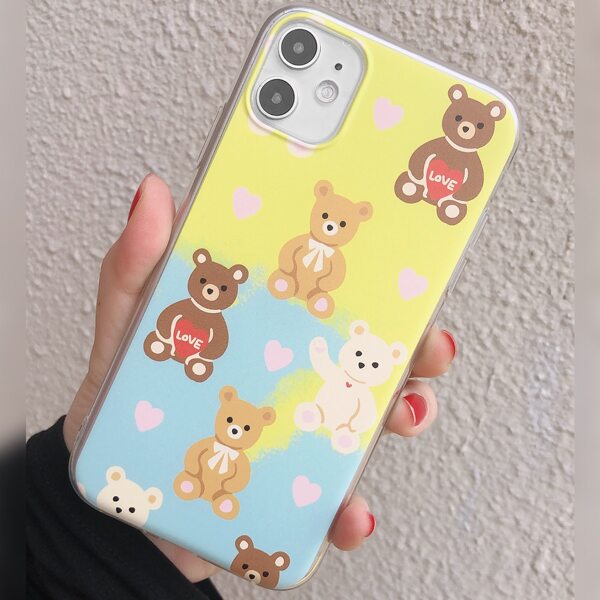 

Cartoon Bear iPhone Case, Multicolor
