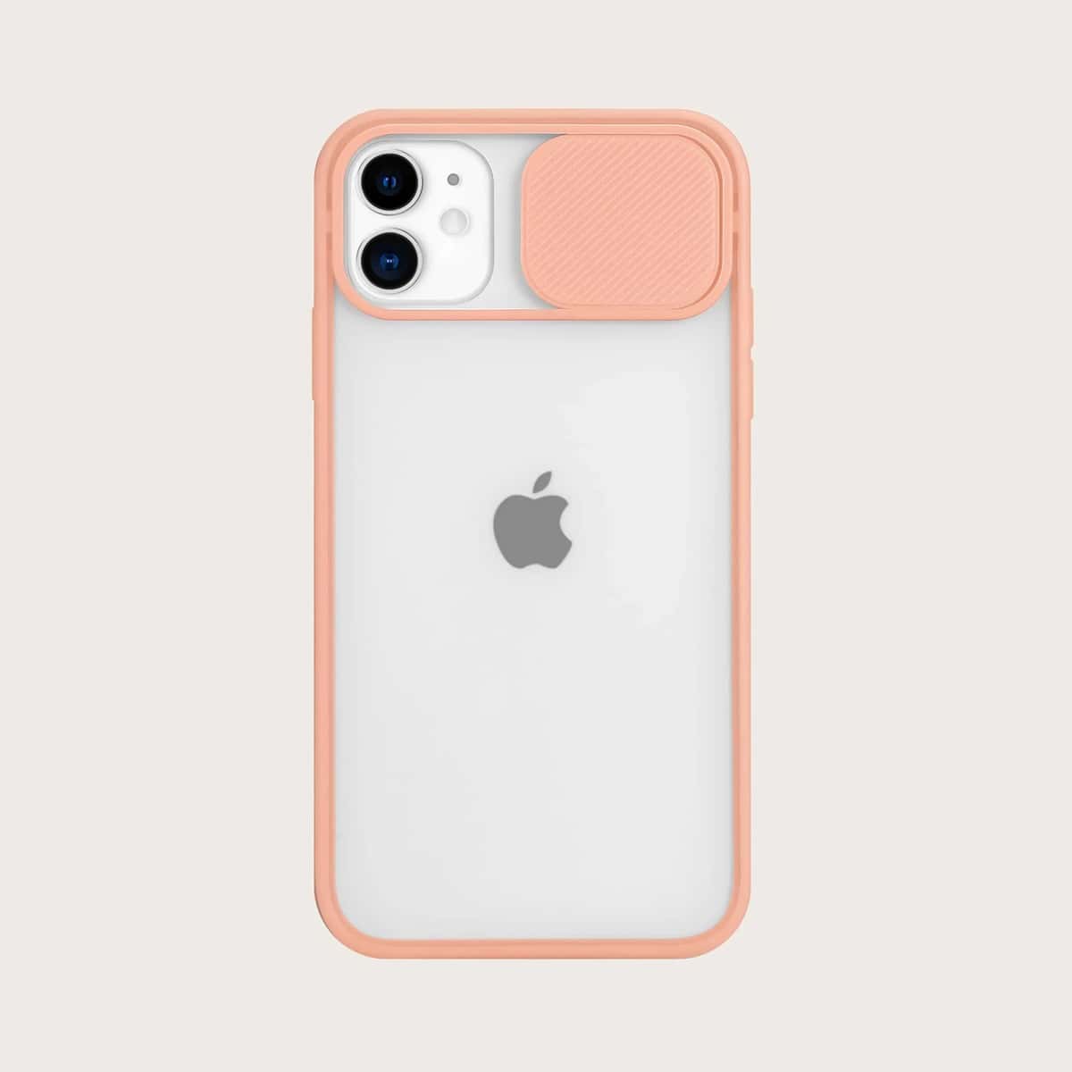 

Contrast Frame iPhone Case, Pink clear