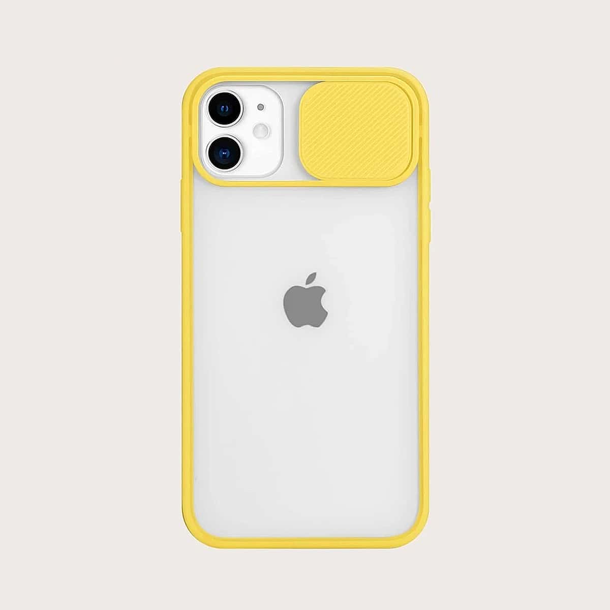 

Contrast Frame iPhone Case, Yellow clear
