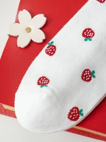 2對心形圖案襪子 - 彩色 - 查看 3