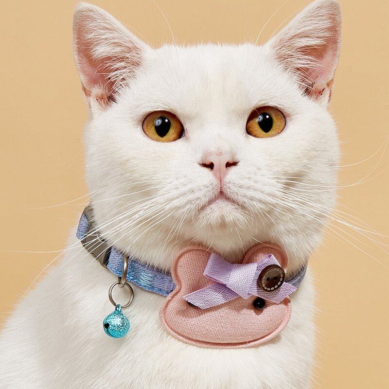 

Cartoon Rabbit Decor Pet Collar, Multicolor
