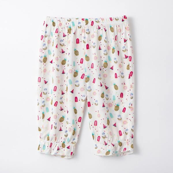 

Toddler Girls Pineapple Print Pants, Multicolor