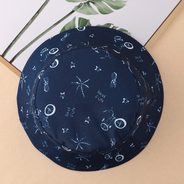 

Star Pattern Bucket Hat, Multicolor