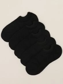 5pairs Hollow Out Ankle Socks, No Show Socks - Black - View 2