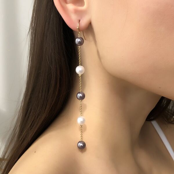 

Faux Pearl Decor Drop Earrings, Multicolor