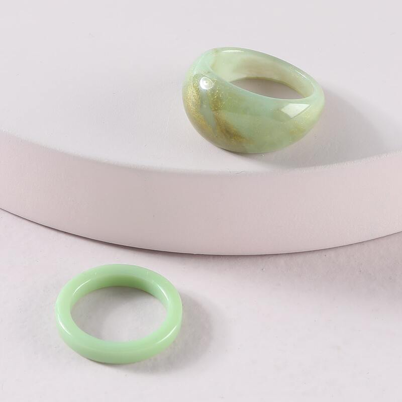 

2pcs Hollow Out Ring, Multicolor