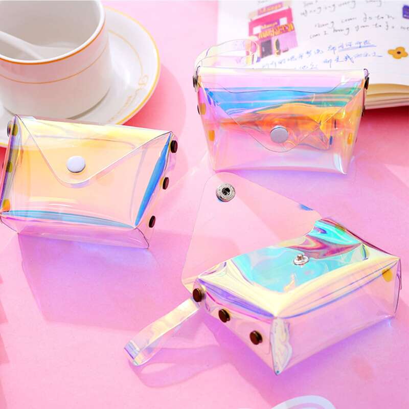 

1pc Holographic Storage Bag, Multicolor
