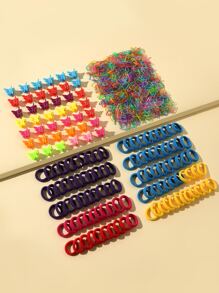 1套女孩髮飾品 - 彩色 - 查看 2