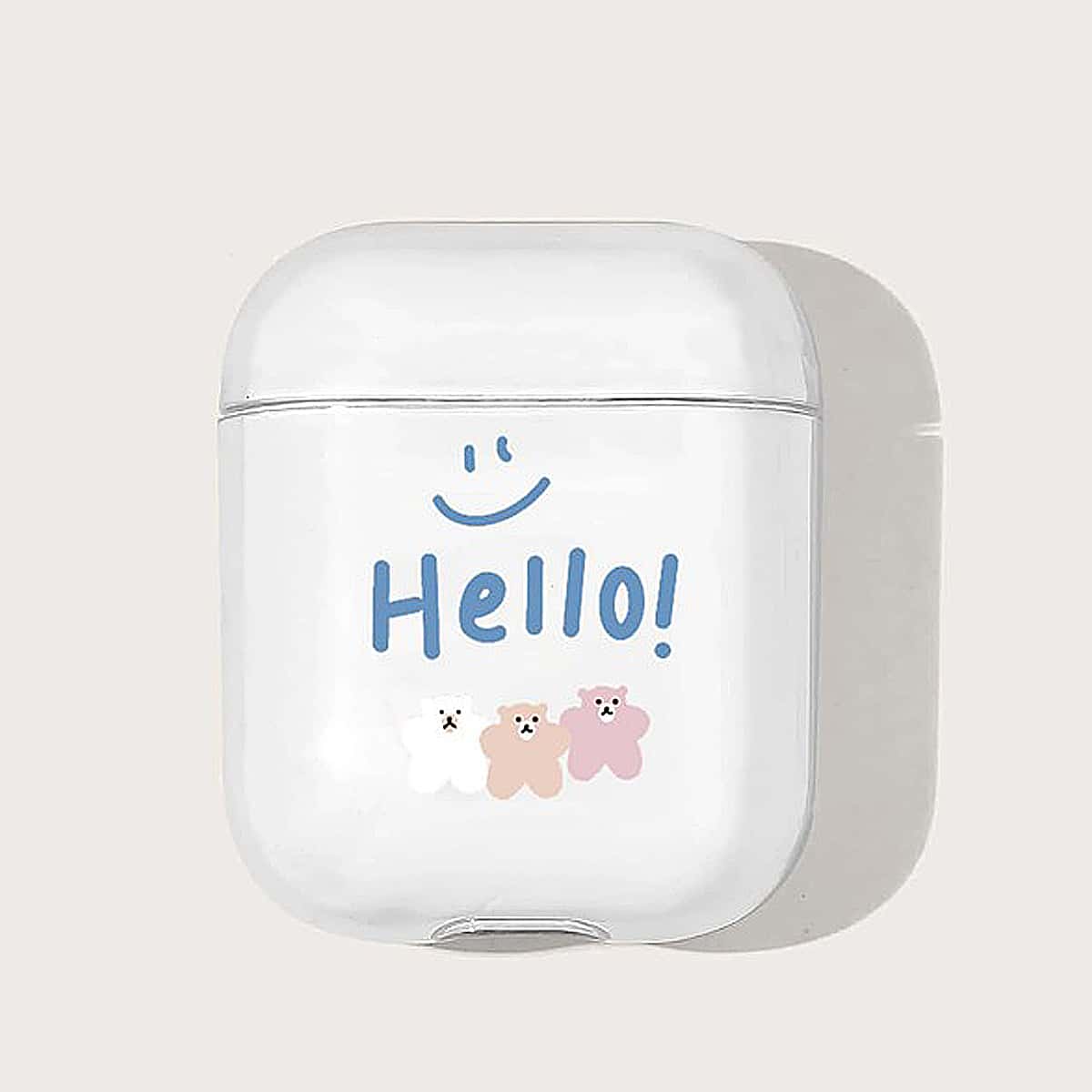 

Cartoon Bear AirPods Case, Multicolor