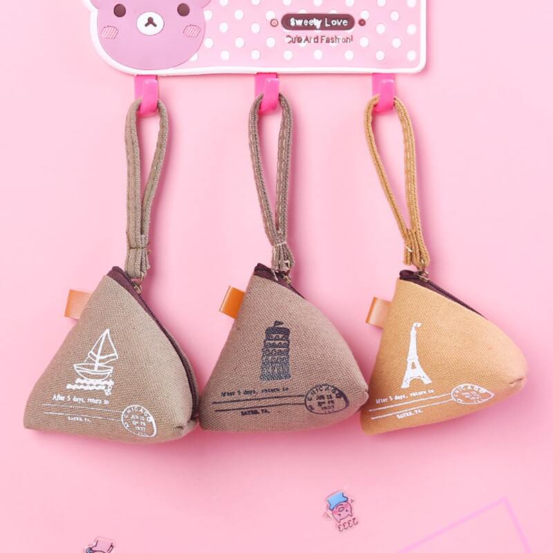 

1pc Zongzi Shaped Coin Storage Bag, Multicolor