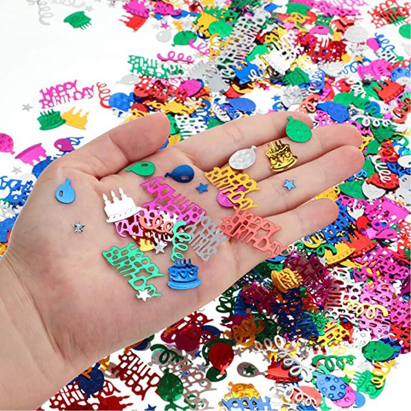 

1pack Birthday Decorative Confetti, Multicolor