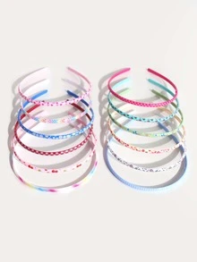 12 chiếc kẹp tóc bằng nhựa in họa tiết hoa, trái cây, sọc, kẻ caro cho bé gái, kẹp tóc họa tiết chấm bi nhiều màu dễ thương, thích hợp cho cuộc sống hàng ngày hoặc đi nghỉ - Nhiều màu - Xem 2