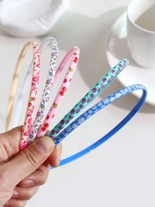 12 chiếc kẹp tóc bằng nhựa in họa tiết hoa, trái cây, sọc, kẻ caro cho bé gái, kẹp tóc họa tiết chấm bi nhiều màu dễ thương, thích hợp cho cuộc sống hàng ngày hoặc đi nghỉ - Nhiều màu - Xem 4