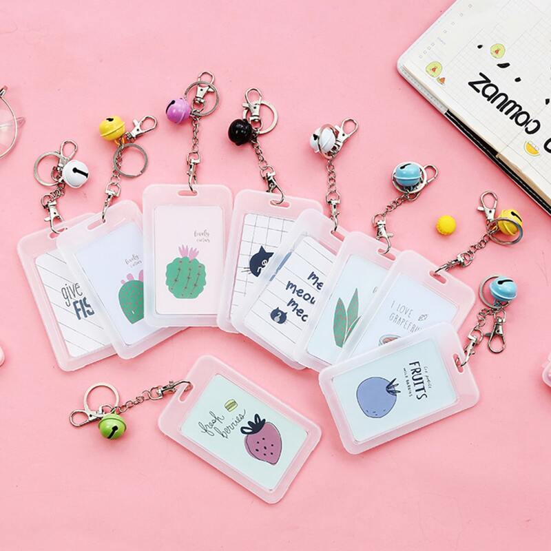 

1pc Random Cartoon Pattern Id Card Holder, Multicolor