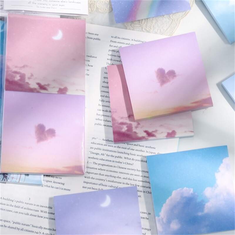 

1set Cartoon Graphic Random Sticky Note, Multicolor