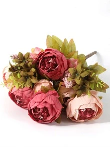 1束人造花朵帶13入組頭 - 彩色 - 查看 4