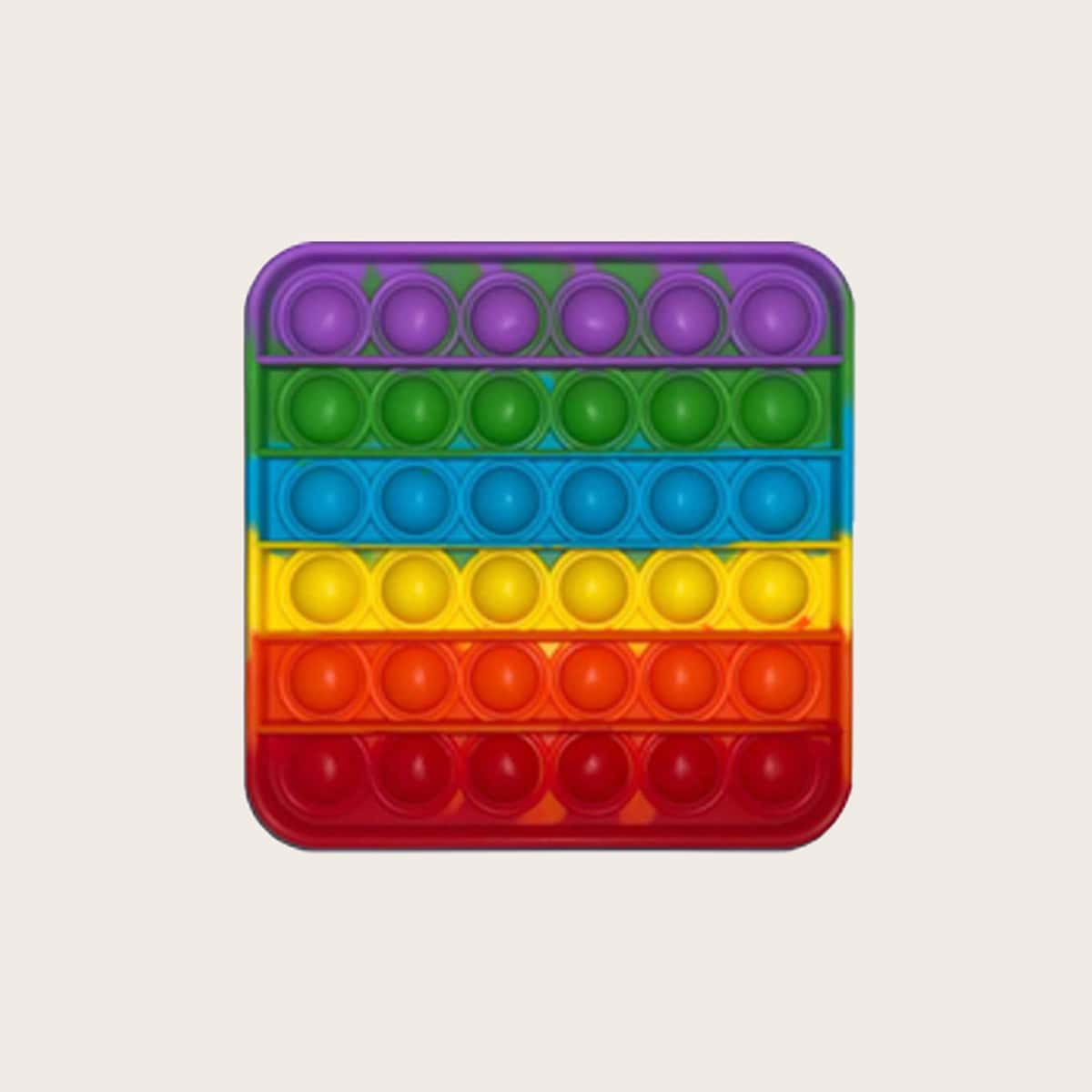 

1pc Rainbow Stripe Stress Reliever Toy, Multicolor
