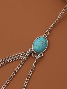 Chuỗi đùi xếp lớp chi tiết ngôi sao - Nhiều màu - Xem 3